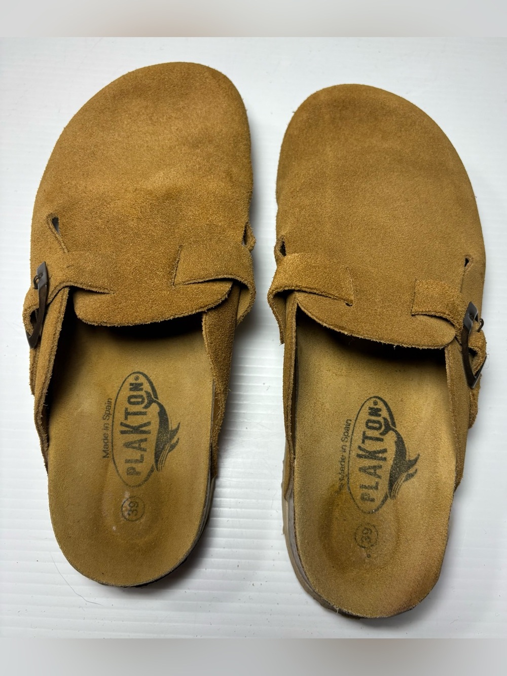 Women’s Plakton Suede Slip-On Mules in Tan
